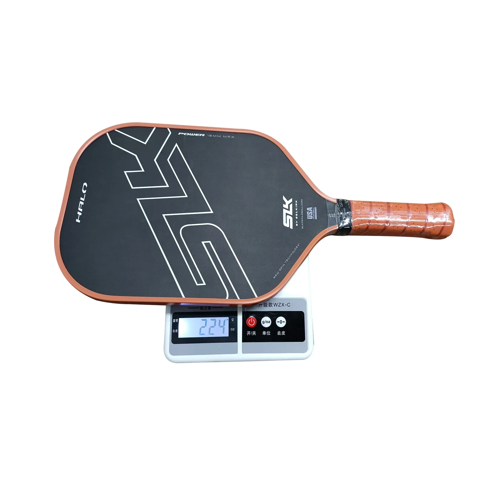 SLK Control XL Power MAX Pickleball Paddle Raw Carbon Fiber Pickleball Paddle with a -Core Power Polymer Core |The Pickleball