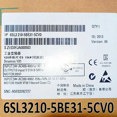 6SL3210-5BE31-5CV0 Frequency Converter 15KW 6SL3 210-5BE31-5CV0