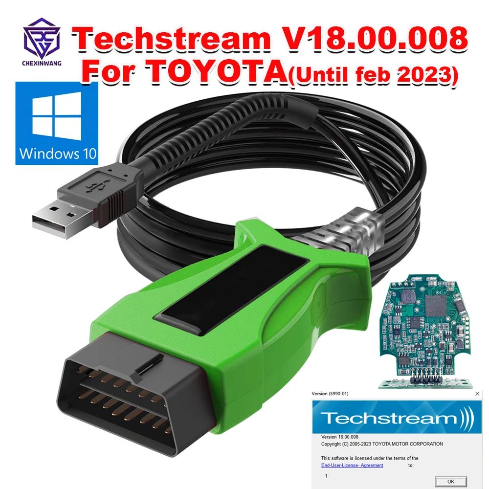 v1800008-tis-techstream-トヨタ2-toyota2-v165-j2534-passthru-dlc3-obdii-obd2-自動車診断ケーブルスキャナー（2023年まで対応）