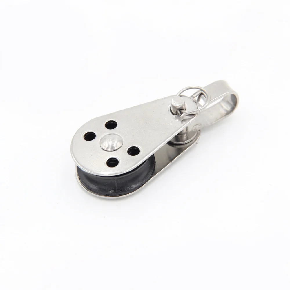 Stainless Steel Nylon Pulley Block For YUHOOK Sailing Yacht Boat Kayak Anchor Accessory Marine Rigging Equipment