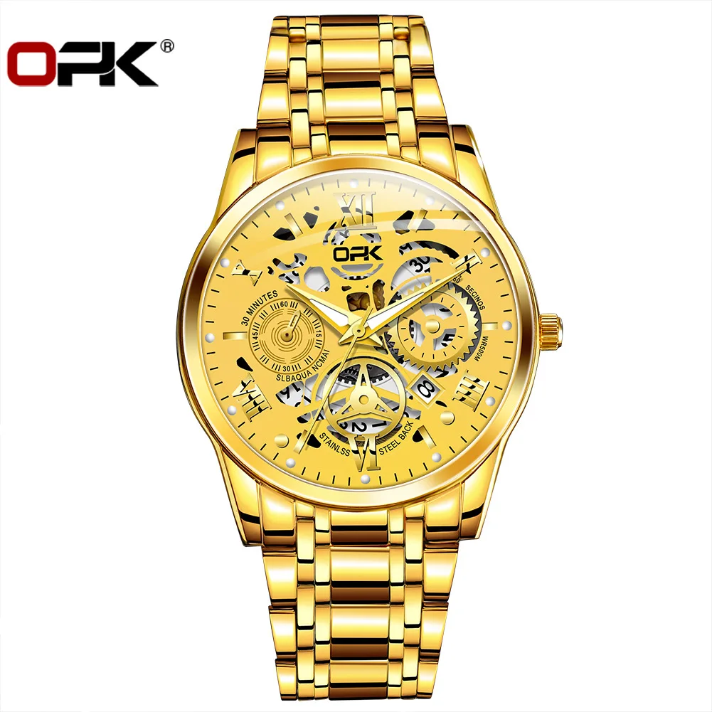 OPK Watches Fashion Business waterproof quartz watch Men's watch High quality stainless steel men's watch