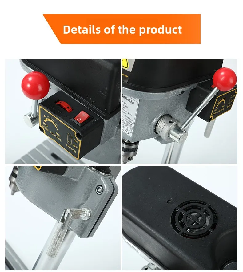 مثقاب صغير للمنزل 220 فولت 480 وات متعدد الوظائف صناعي صغير بوذا حبة صنع آلة حفر صغيرة صغيرة آلة طحن #5