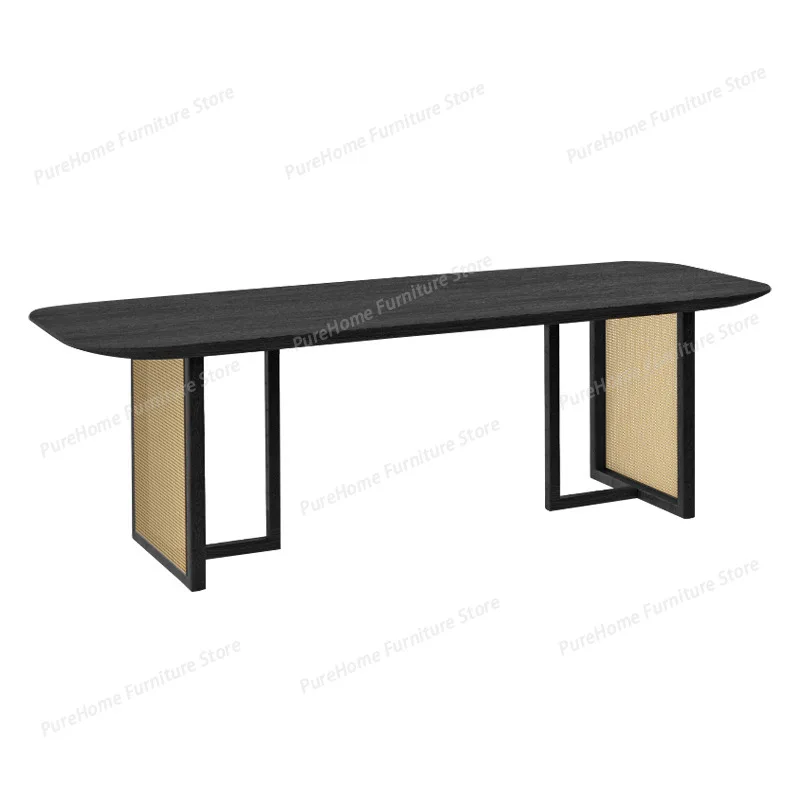 

Living Room Multi-functional Dining Tables Kitchen Retro Party Restaurant Dining Tables Work Wooden Furniture Tavola MHCZ