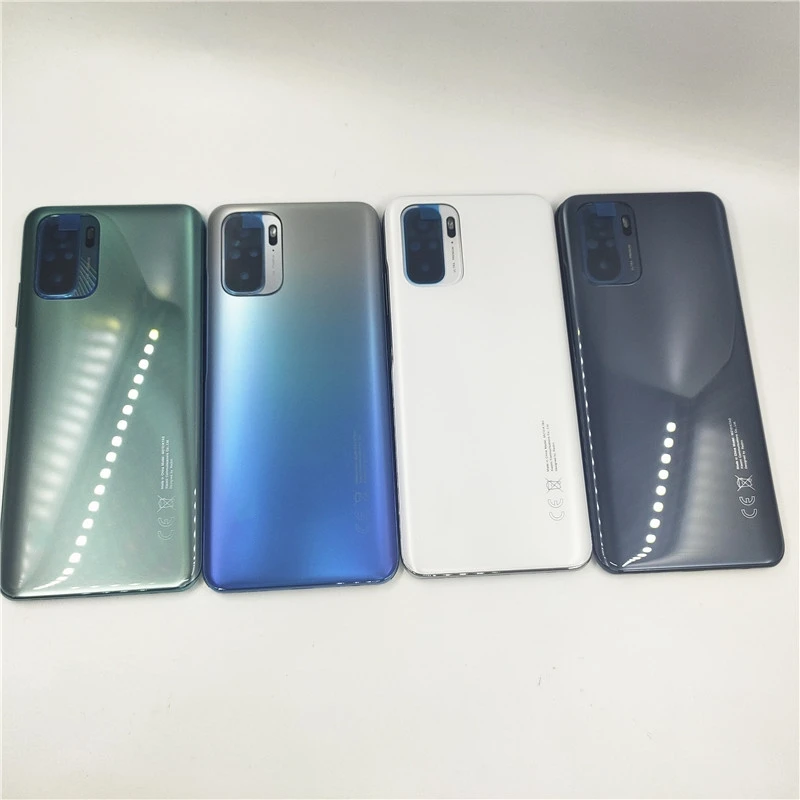 Full Housing For Xiaomi Redmi Note 10 M2101K7AG /Note 10s Battery Back Cover Rear Case Middle Frame With Camera Lens + Sim Tray