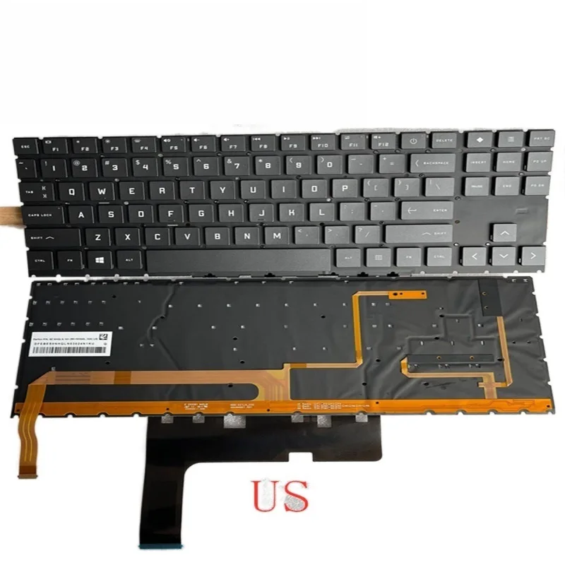 Top English/UK/Spanish/Russian Keyboard For HP OMEN 15 15-EN 15-EK TPN-Q238 TPN-Q236 16-B Q265 15-EK000 Notebook PC RGB