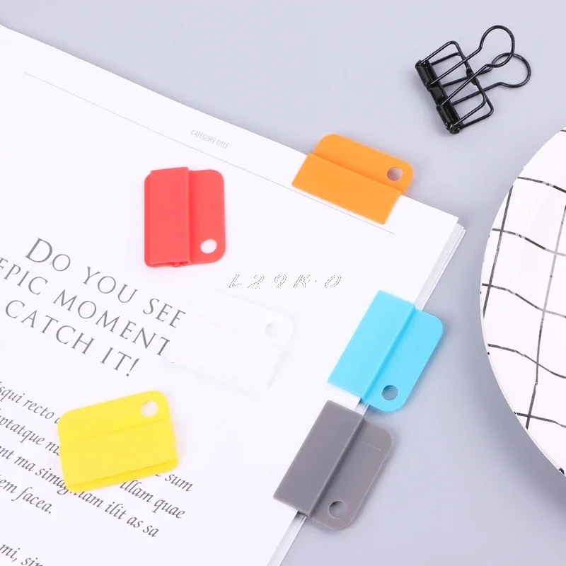 6pcs newest Creative Decorative Writing Photo Paper Clips Office School Stationery Supplies Paper book classification folder