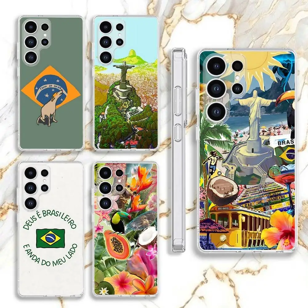 

Rio de Janeiro-Brazi Phone Case For Samsung S30,23,21,22,20, FE lite,S10,9,8,7 PIus Note20ultra Soft Transparent