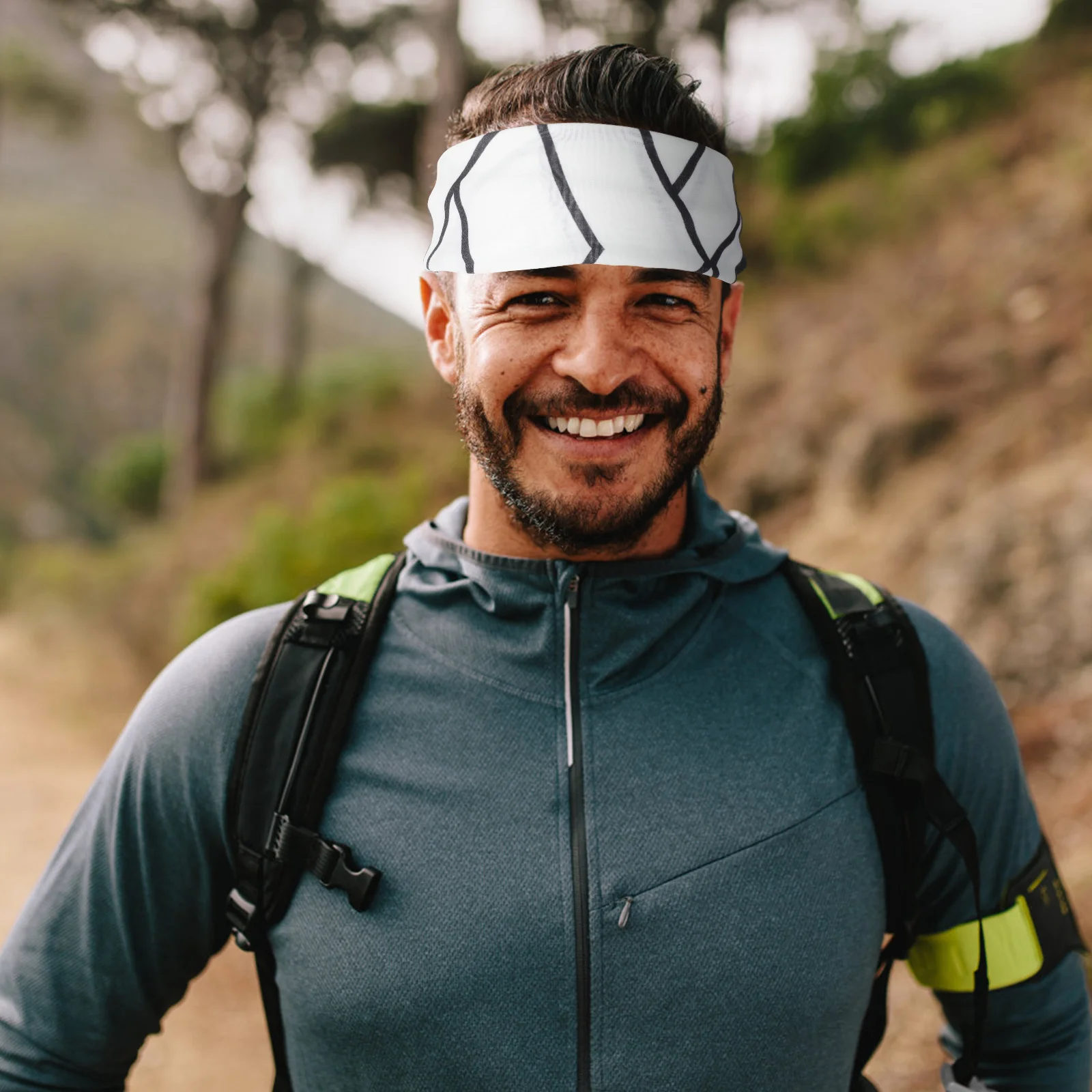 

2Pcs Sweat Absorbing Headbands Elastic Non-Slip Sports Hair Bands for Running Yoga Fitness Training Stylish Workout Accessories