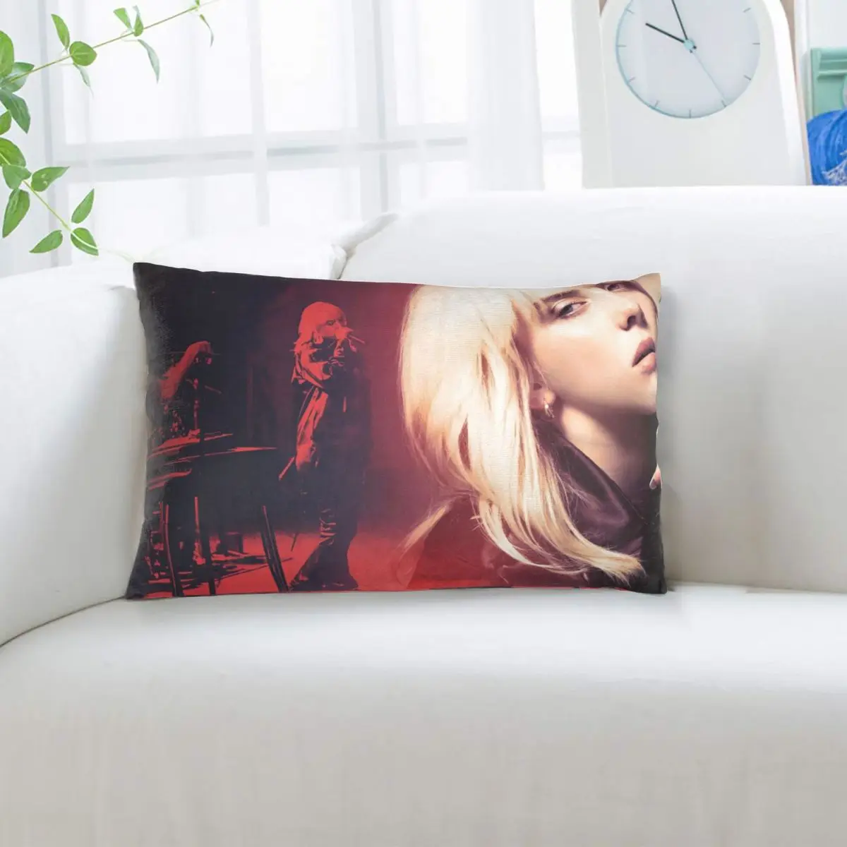 Billie Eilish Rectangle Pillowcase Cushion Cover Decorative Bedroom Bed Home Comfort Throw Pillow