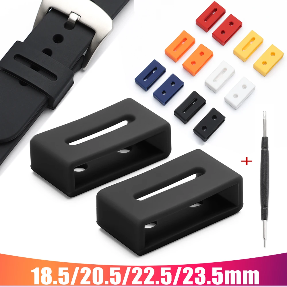 2Pcs Silikon Armband Locker Ring Für Casio GA110 DW5600/6900/9052 Serie Schleife Retainer Ersetzen Uhr Schnalle lünette 18,5/20,5mm