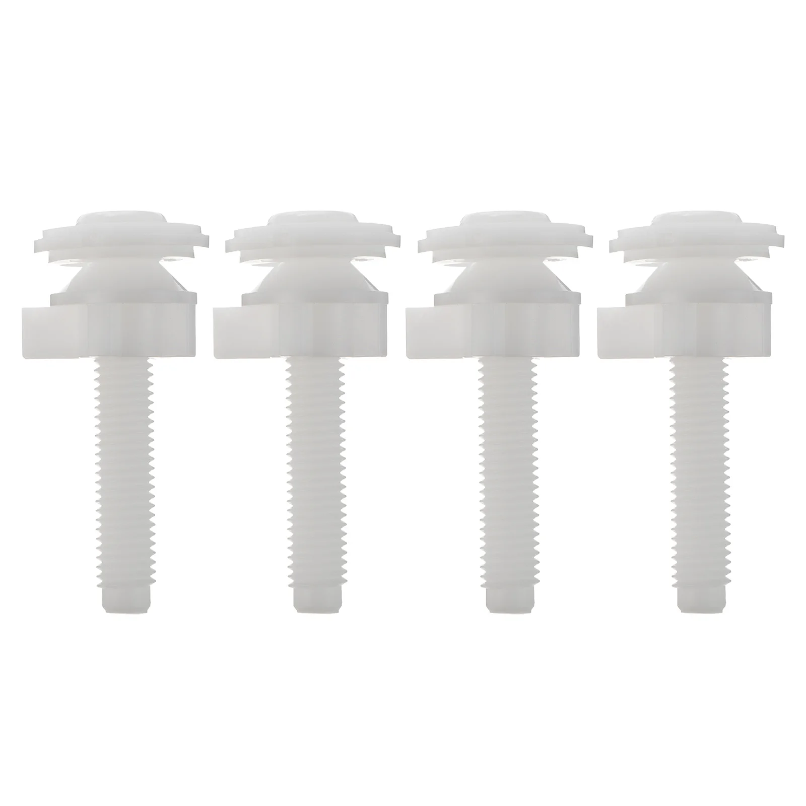 

4 Pcs Toilet Seat Fixing Screw Durable Plastic Accessories Replacement Hinge Bolts Small Size Easy Use Toughness Reliable