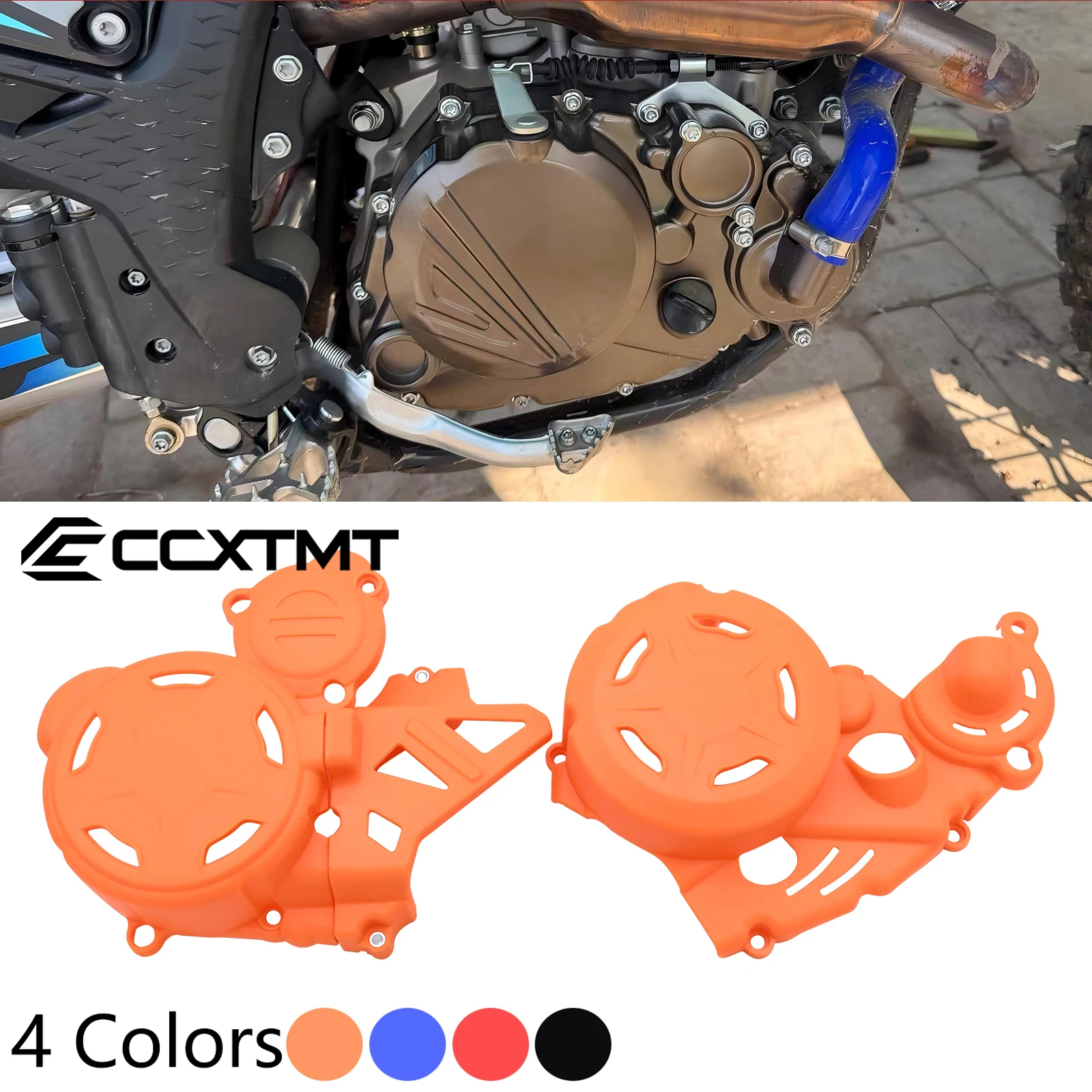 Protector de embrague de motor de motocicleta, cubierta de bomba de agua, Protector de encendido para motor Loncin YBS300, motor KEWS LC176MN