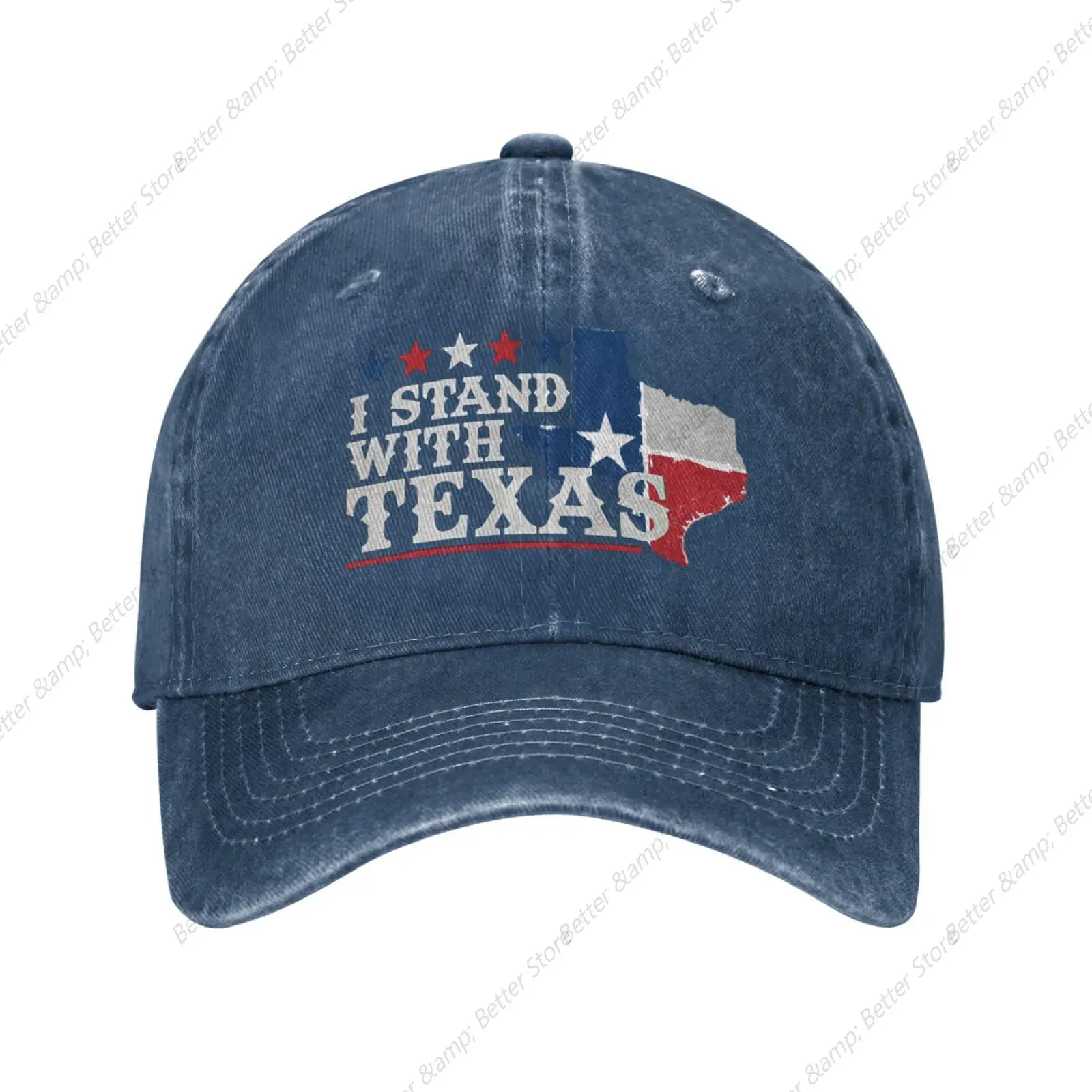 

I Stand with Texas Hat Cowboy Baseball Hats Retro Don't Mess with Texas Women Baseball Caps Cotton Climbing Cap