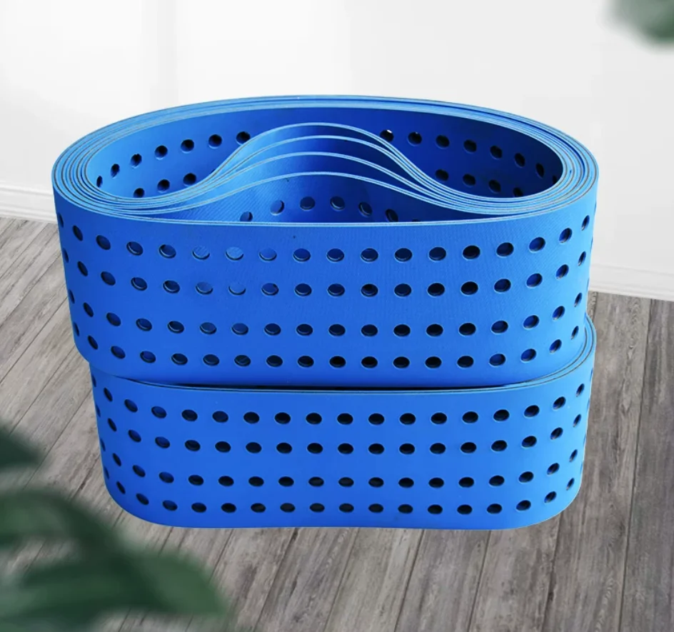 Paper mounting machine belt, veneer machine high wear-resistant perforated suction flat belt, feeding and paper conveyor belt