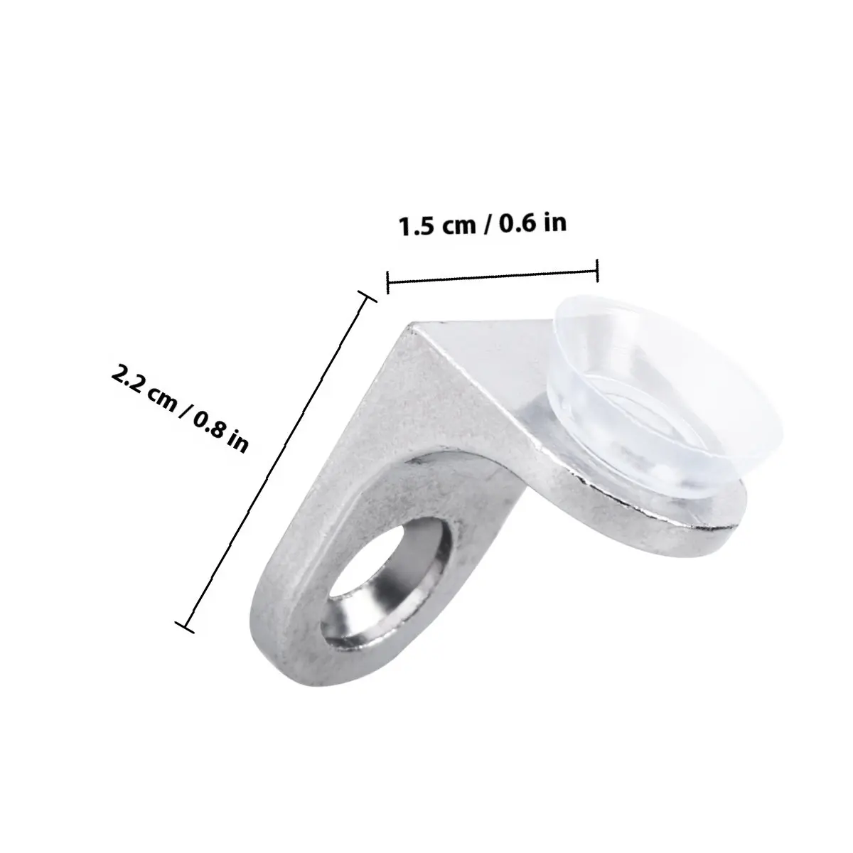 20Pcs Shelf Brackets Glass Wood Round Suction Cups Shelf Supports Screws for Cabinets Bookcases Entertainment Shelving Pegs