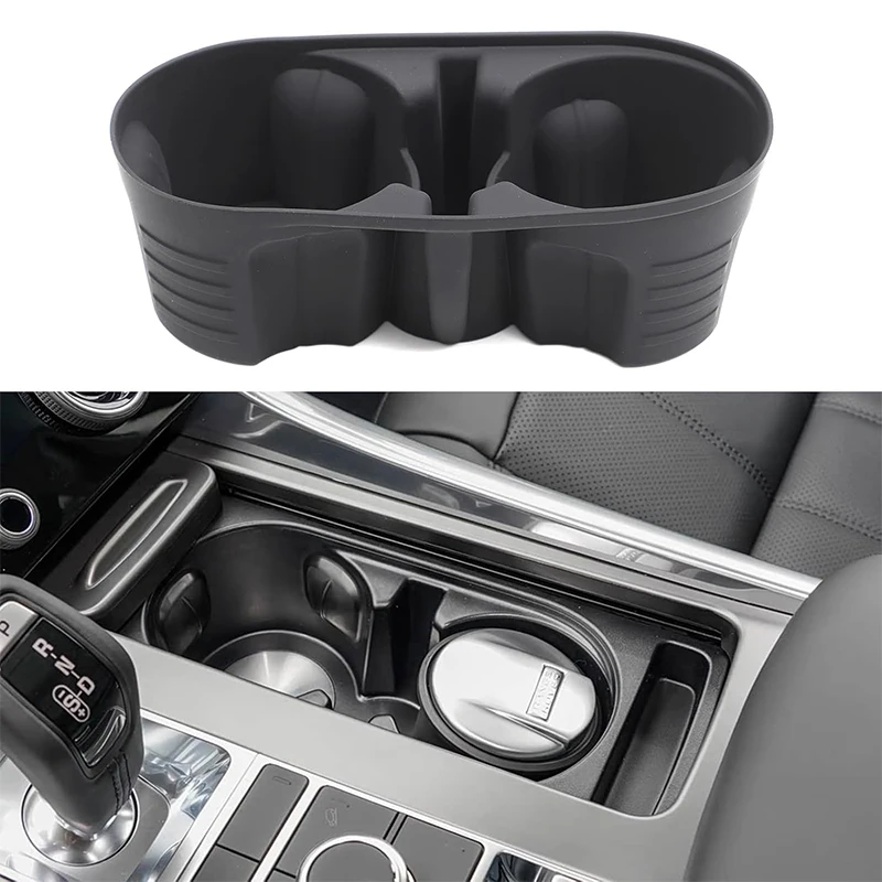 

For Land Rover Range Rover Sport 2018-2022 Silicone Center Console Front Water Cup Holder Insert Protective Mat Accessories