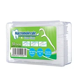 50/100/200pcs square box containing polymer floss sticks plastic toothpicks English neutral packaging floss picks
