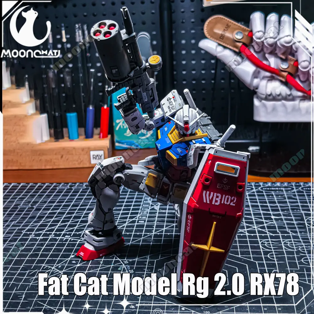 

Fat Cat Model 1/100 Scale Rx78 Rg 2.0 Azu Action Figure Assembly Mecha Model Kit Two Airplane Accessory Package Collect Ko Toys