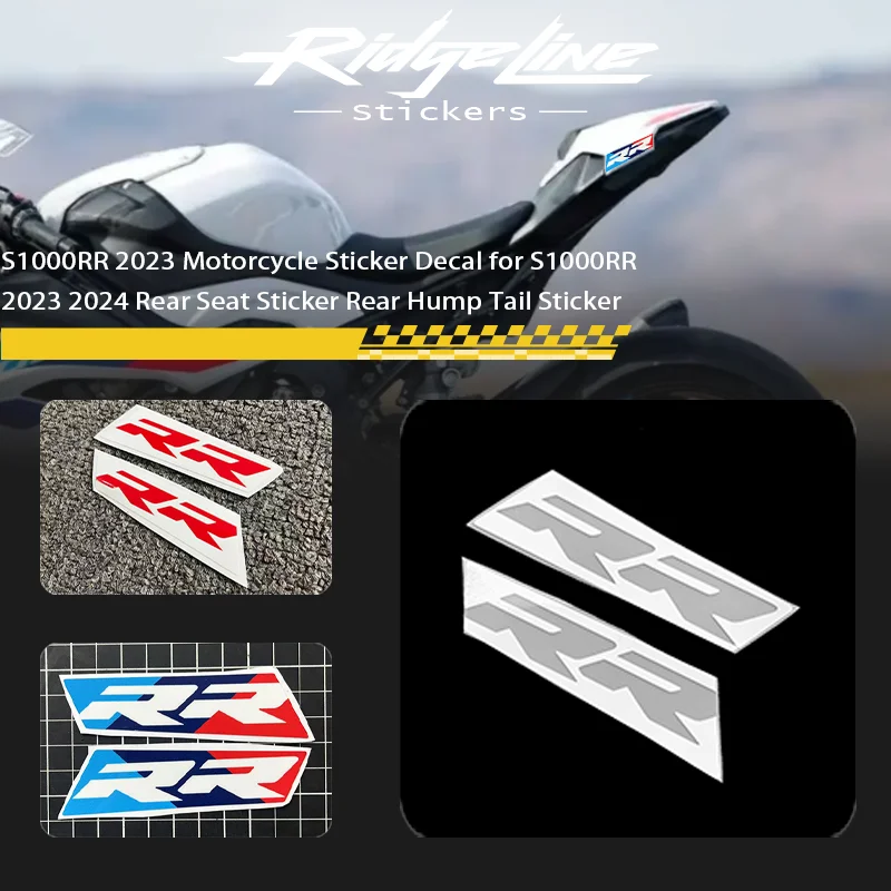 

S1000RR 2023 Motorcycle Sticker Decal for S1000RR 2023 2024 Rear Seat Sticker Rear Hump Tail Sticker