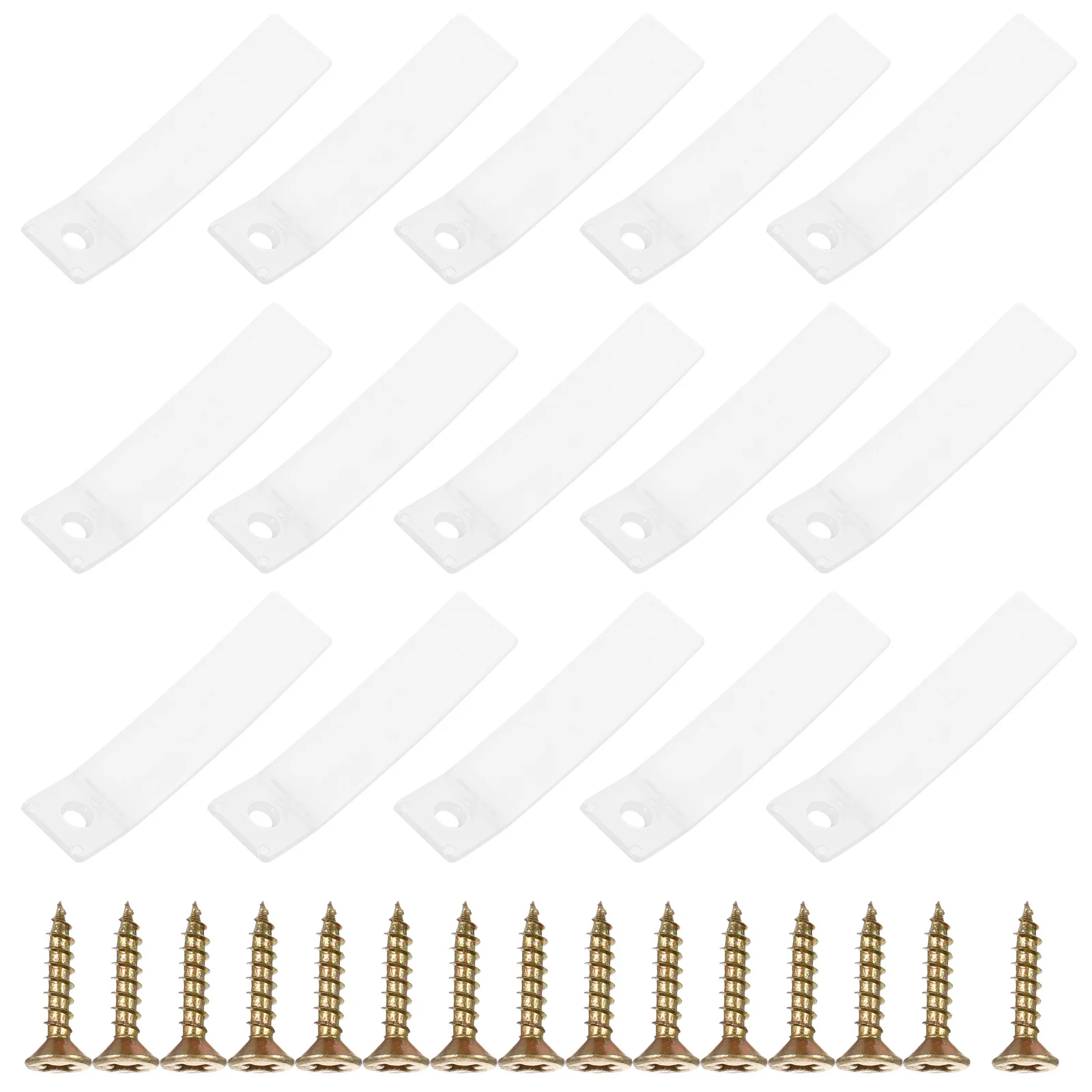

40pcs Clear Drawer Limiters 60MM Non Stops Stainless Steel Screws 3.0 16 Furniture Cabinet Dresser Repair Replacement