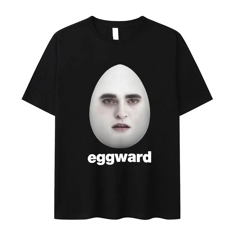 Twilight Edward Sarcastic Robert Pattinson Cullen Funny Meme T-Shirt Men Retro O-Neck Oversized Cotton T-shirts Unisex Harajuku