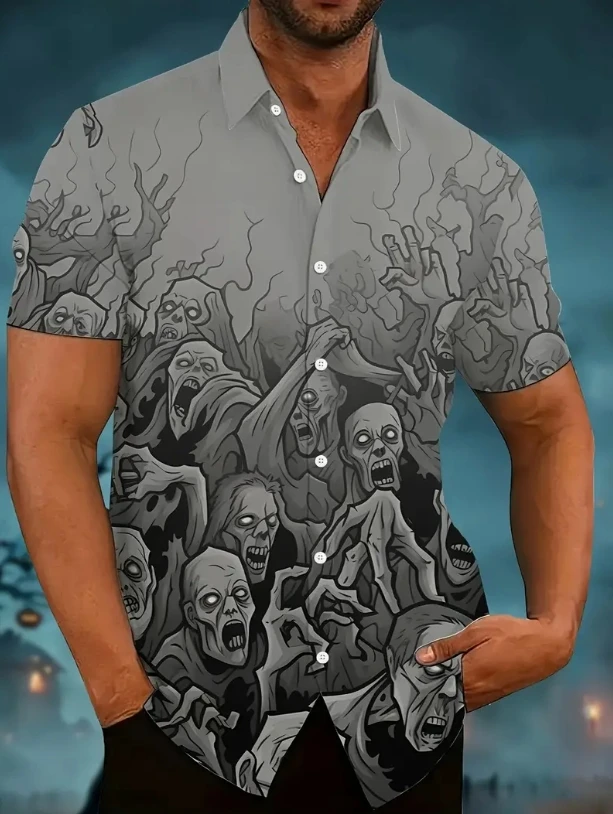 

Unisex Men's Shirts 3D Prints Splicing Cartoon Cute Duck Printing Short Sleeve Shirt Fashion Hawaiian Shirts For Men Harajuku