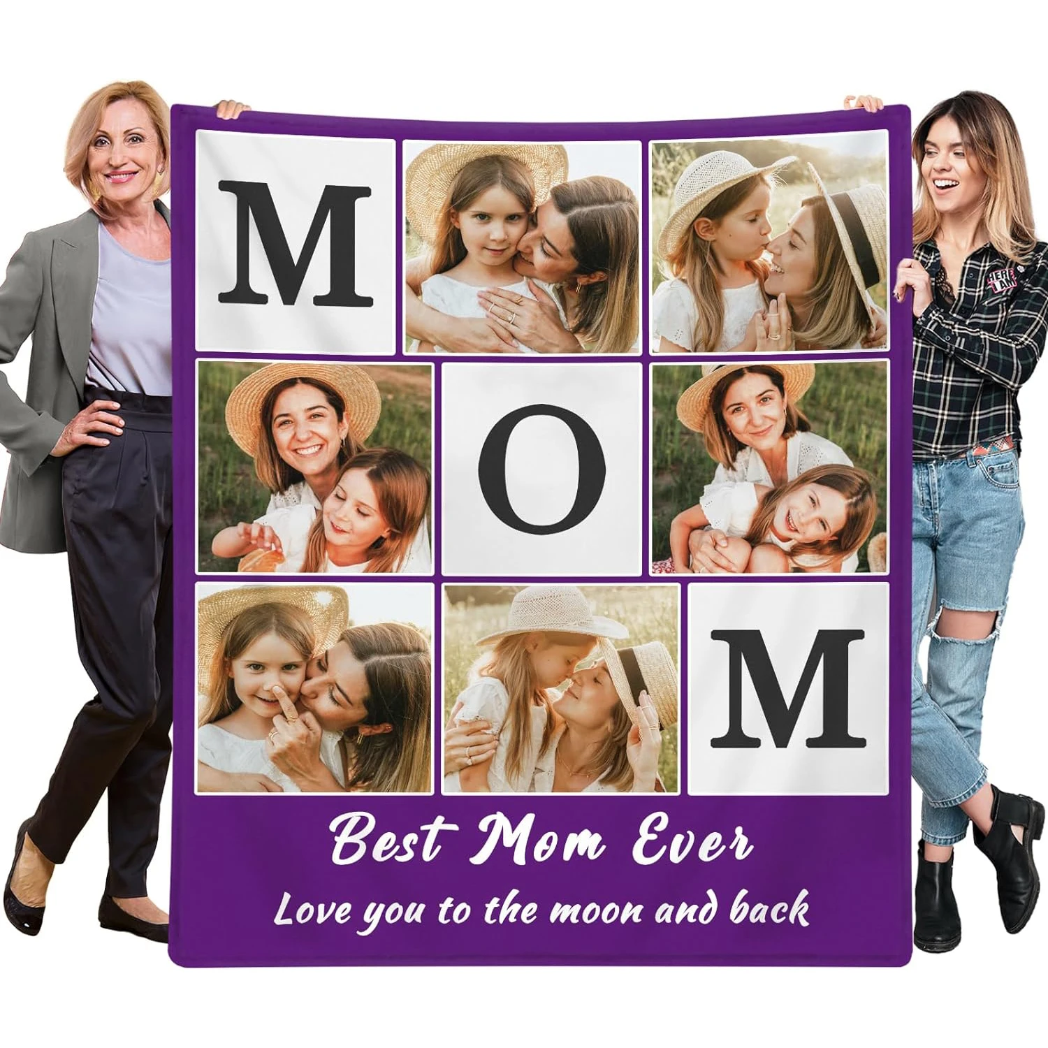 

6 women, Customized for mother's including blanket gift picture blankets for mother, wife, girlfriend, sister, and her.