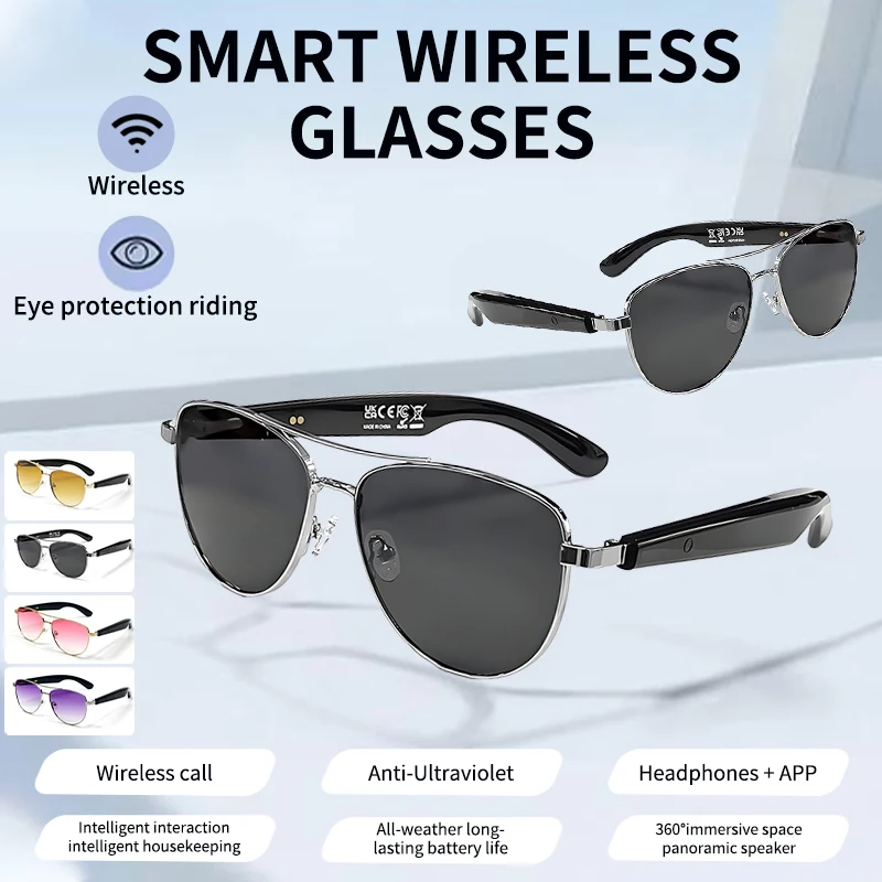 

LIGE новые модные умные Bluetooth-очки для звонков, музыкальные наушники с защитой от ультрафиолета, солнцезащитные очки, спортивные очки на открытом воздухе для мужчин и женщин