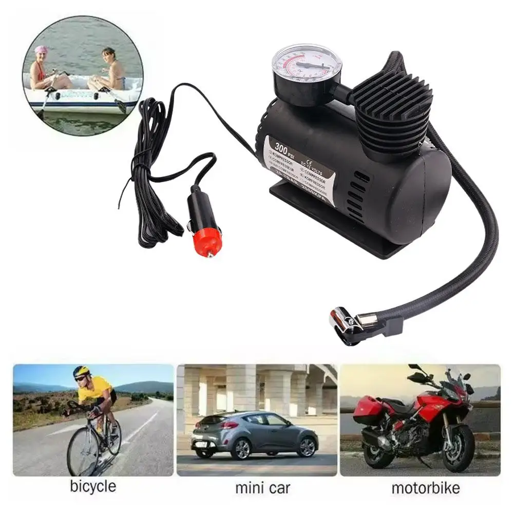 

Locomotive Air Pump Auto Electric Air Pump Mini Car Tire Inflator Portable Safe Reliable Explosion-proof Auto Repair Tool