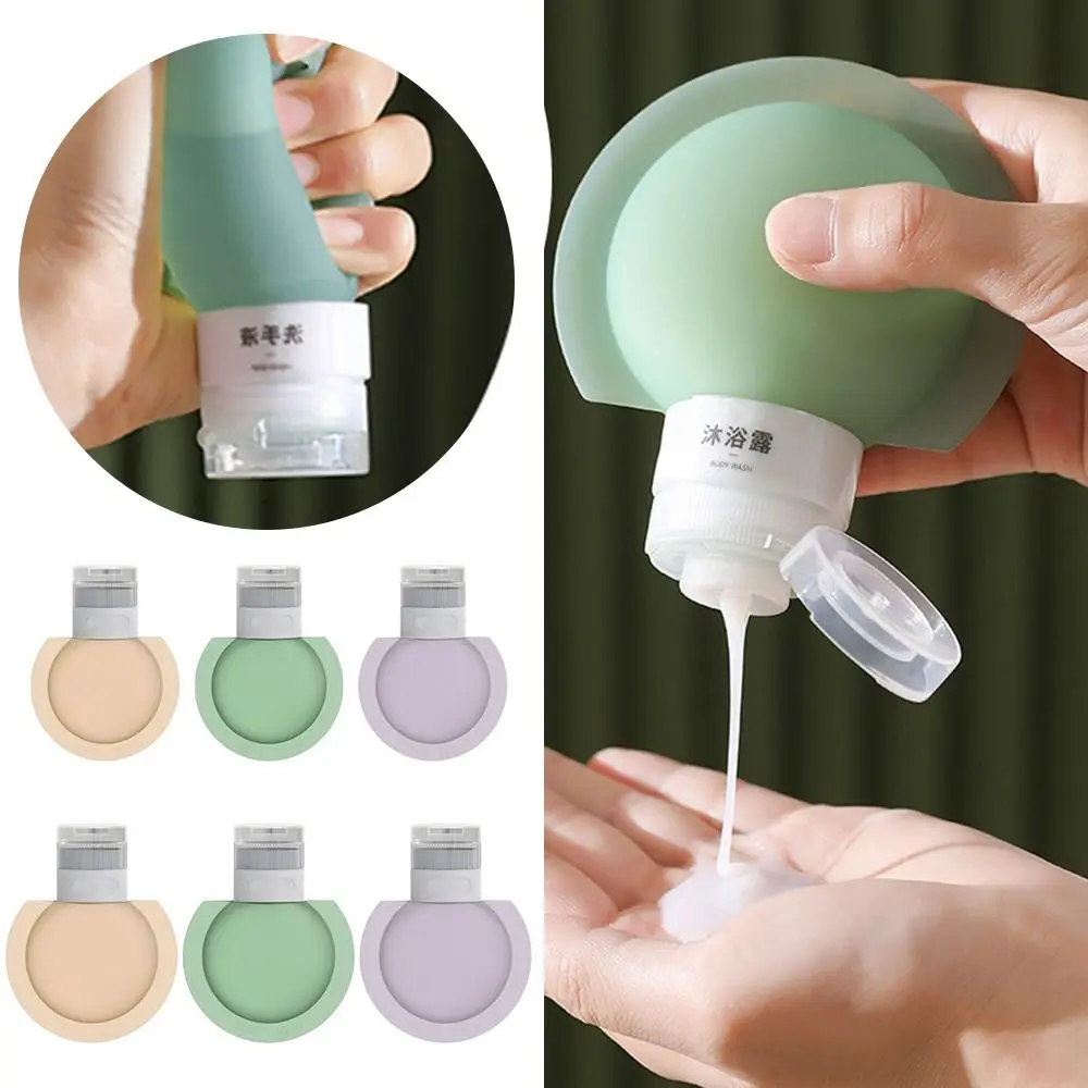 

Squeeze Silicone Refillable Bottles New Silicone 60ML/90ML Shower Gel Lotion Bottle Refillable Lotion Container Outdoor