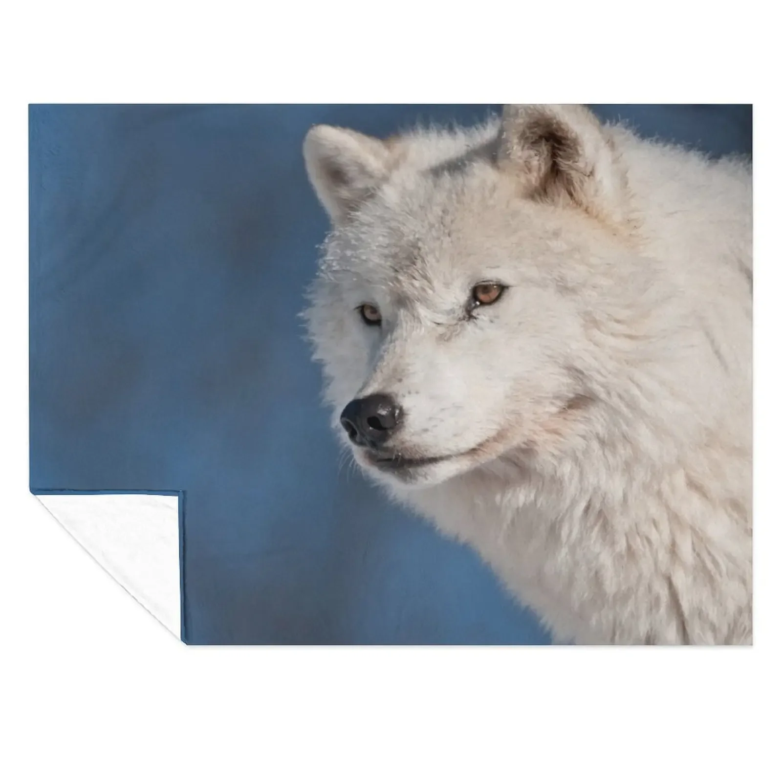 

Arctic Wolf Throw Blanket Plaid on the sofa Single Fashion Sofas Cute Blankets