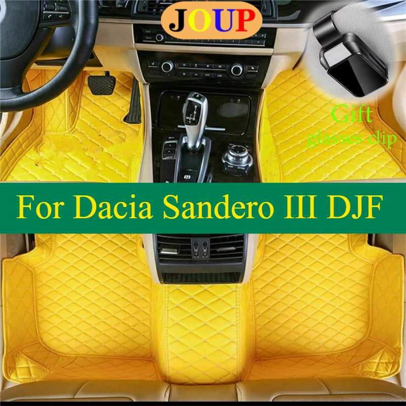 

For Dacia Sandero III DJF 2020 2021 2022 Car Floor Mats Custom All Weather Waterproof Carpets Covers Left /Right Hand Drive