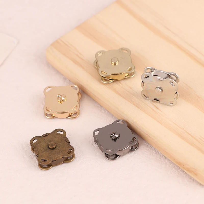 5Pcs Magnetic Snap Button Fasteners Handbag Purse Wallet Clasps Buttons Mini Adsorption Buckle DIY Craft Bags Parts