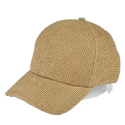 Casquette de Baseball en Paille Ajustable pour Homme, Chapeau de Papa Décontracté, Respirant et Cool, Nouvelle Collection 2020