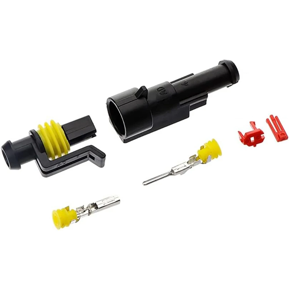 408-teiliges Wasserdichtes Automobil-Elektrokabel-Steckverbinder-Set 1/2/3/4-polige Wasserdichte Steckverbinder mit Ratschen-Crimpwerkzeug – Detail 4