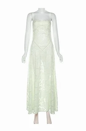 Zielona żakardowa elegancka sukienka damska bez rękawów letnie wakacje impreza Streetwear odzież Lady Chic Vestidos Bodycon