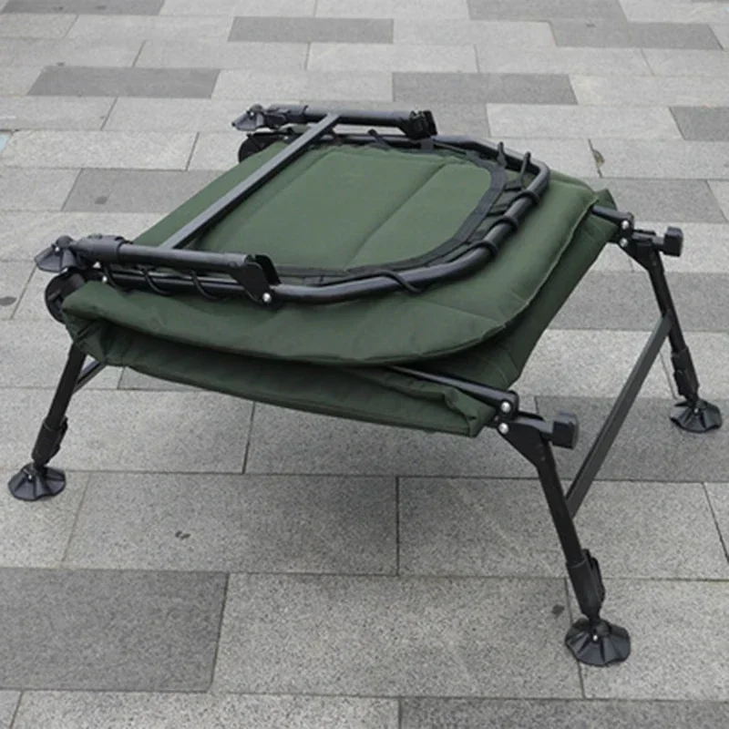 Fabriek Hete Verkoop Draagbare Opvouwbare Outdoor Camping En Vissen Bed Stoel Voor Karper Vissen