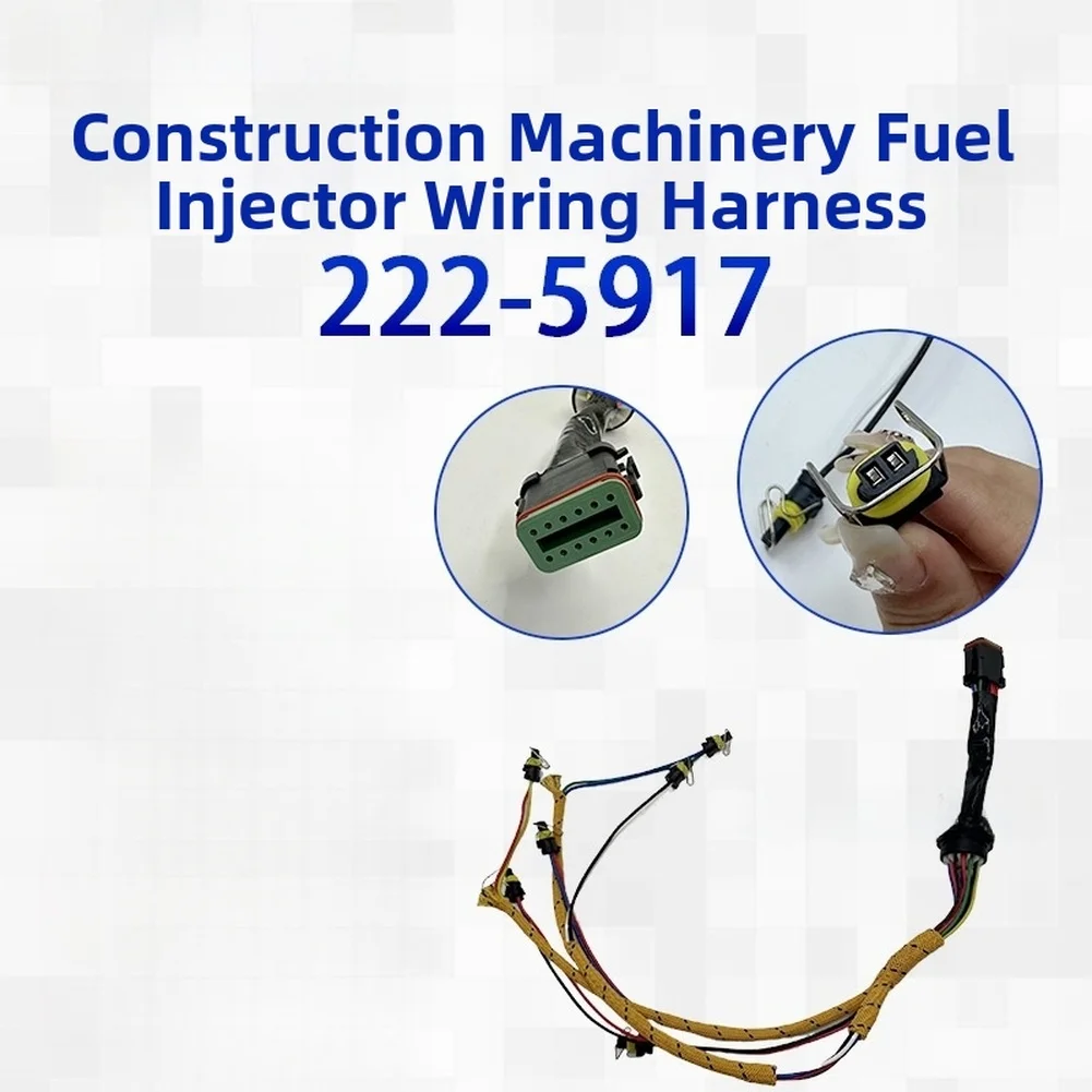 222-5917 Fuel Injection Nozzle Harness For Caterpillar E323D E324D For C7 Engine Electrical Wire Assembly Construction Machinery