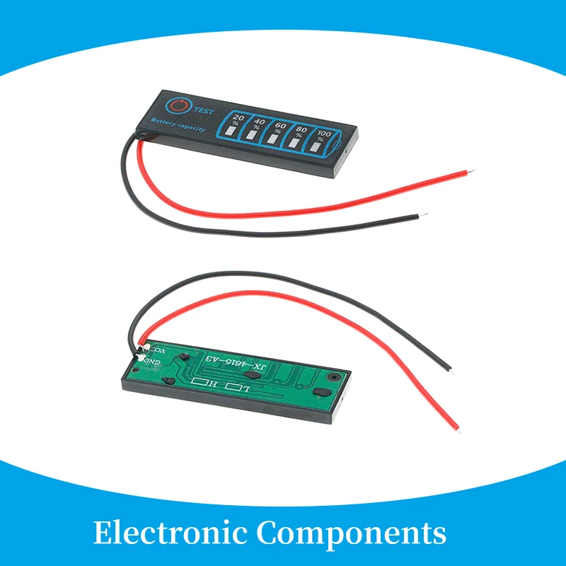 

1 шт. DC5V-30V индикатор уровня заряда батареи литиевая батарея фосфатный свинцово-кислотный аккумулятор емкость дисплея тестер модуль измеритель напряжения