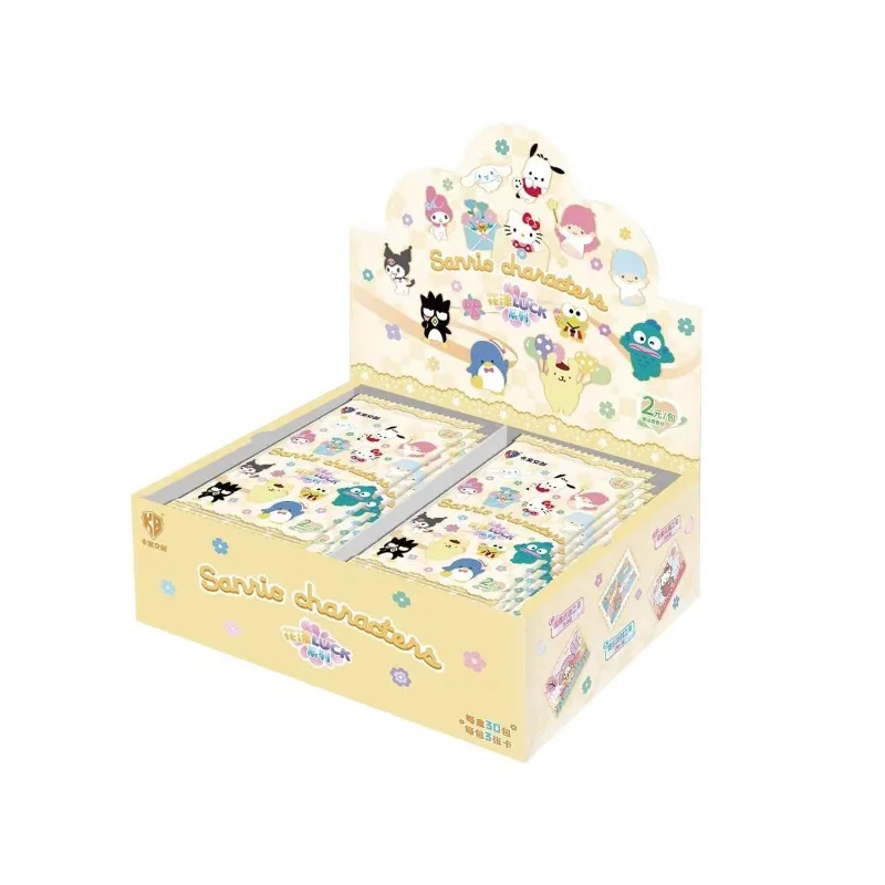 Sanrio Hello Kitty Cinnamoroll Kuromi My Melody cartoni animati anime a tema scatola cieca carte da collezione kawaii creative e carine.