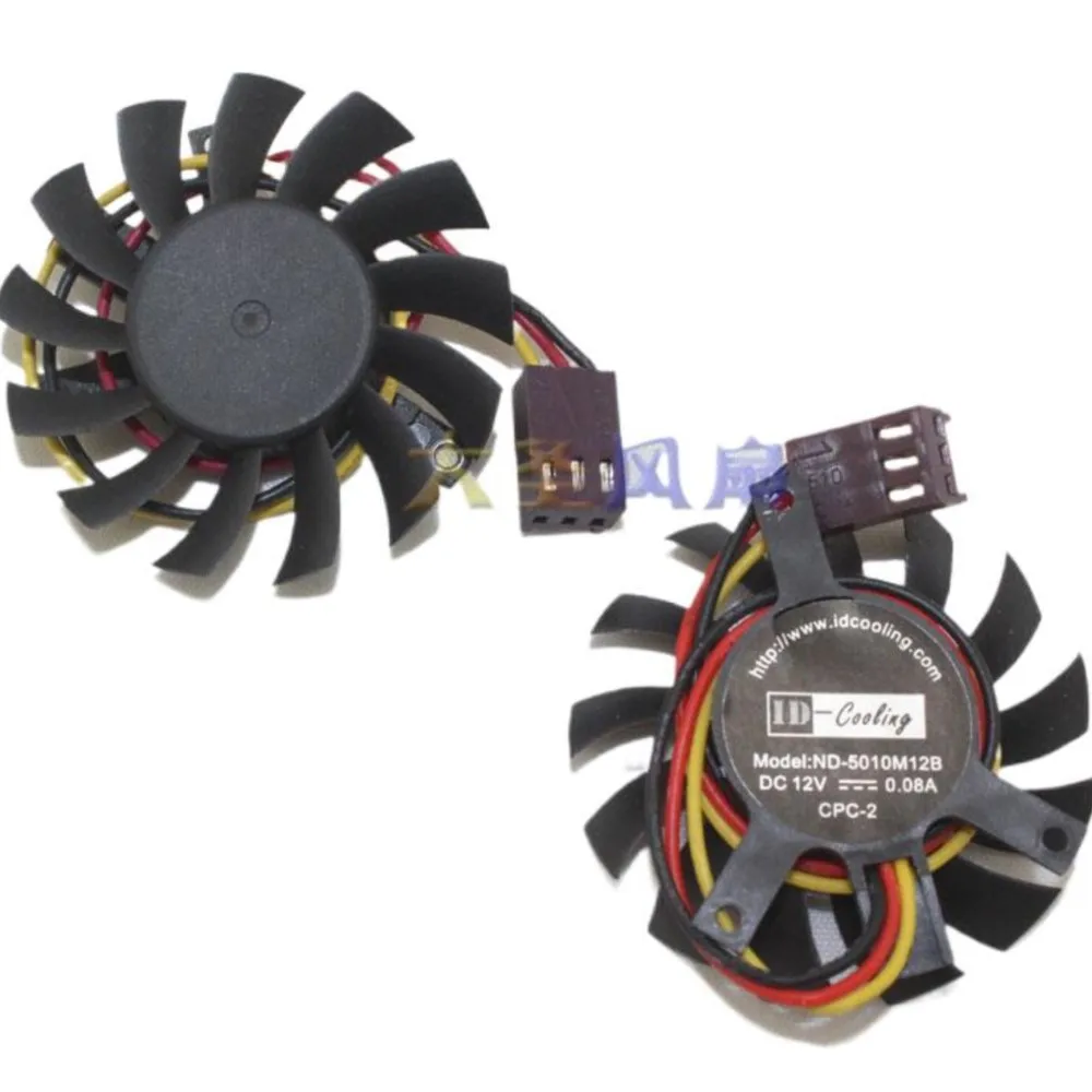 

ND-5010M12B T125010DL 12V 0.08A 45mm 35x35x27mm For Graphics Card Cooling Fan