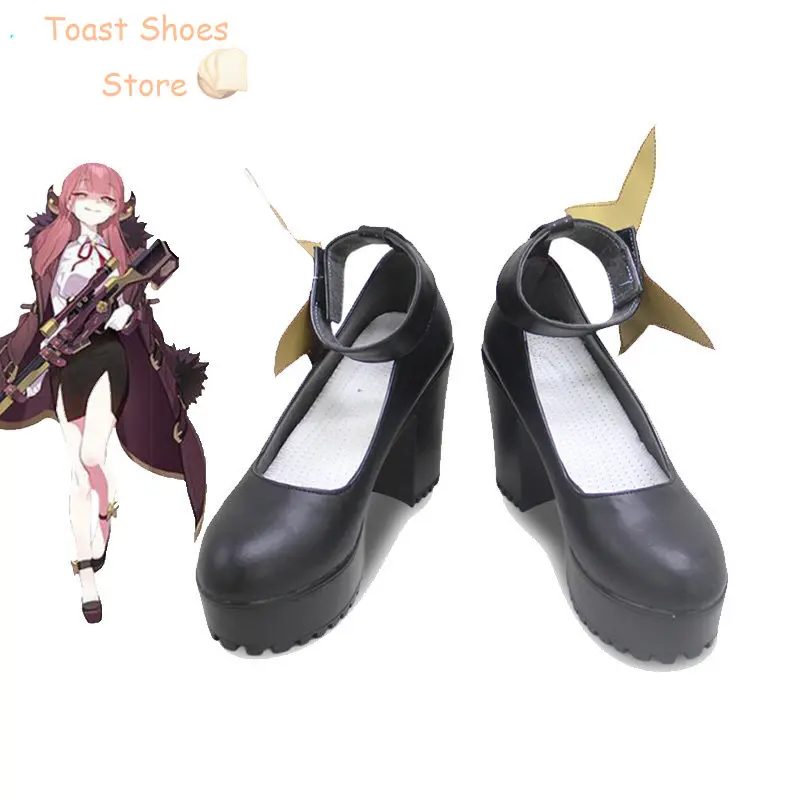 Rikuhatima Aru Cosplay Shoes Game Blue Archive Cosplay Props Halloween Carnival Boots PU Shoes Costume Prop