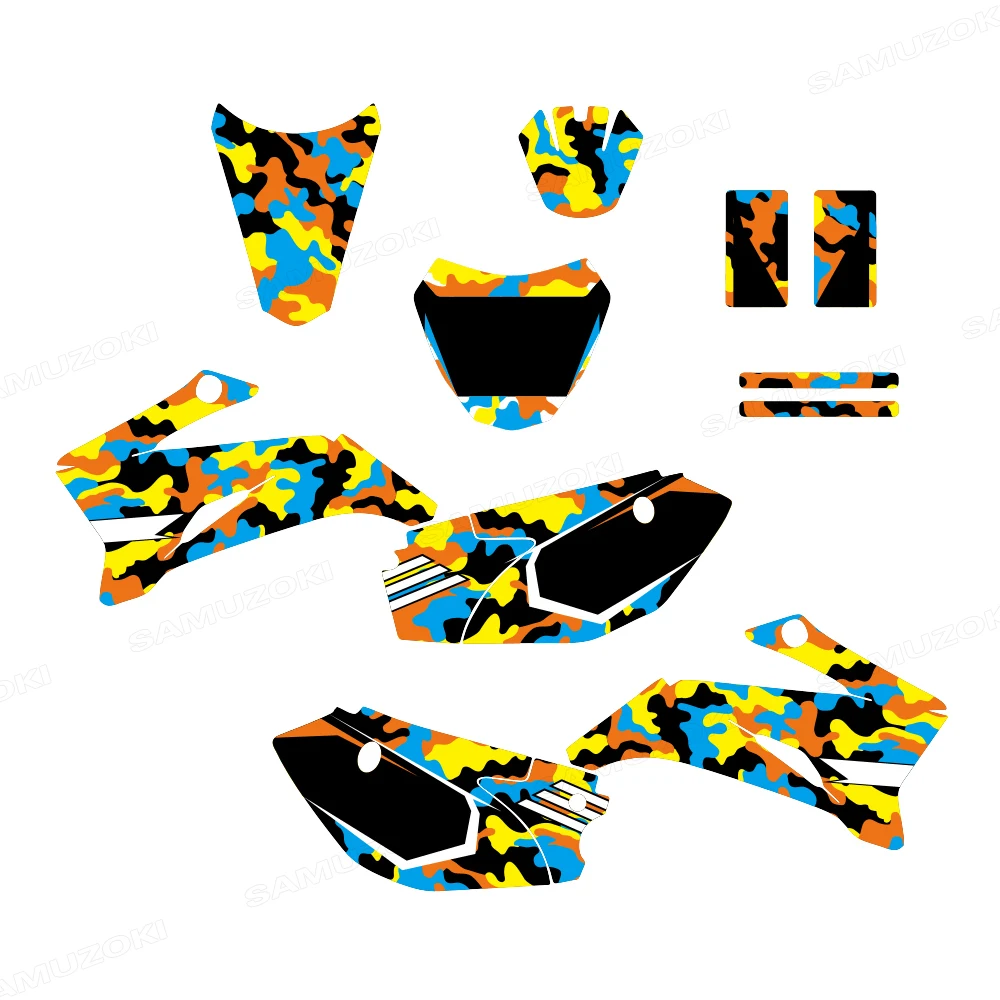 

Fit for YAMAHA TTR 110 TTR110 2008 - 2023 Motorcycle Fairing Full Graphics Stickers Kits Deco Backgrounds Decals