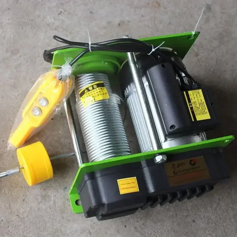 Hot Sale Wire Rope Electric Hoist 220V Micro Electric Winch 400 - 1000KG 30 - 100m