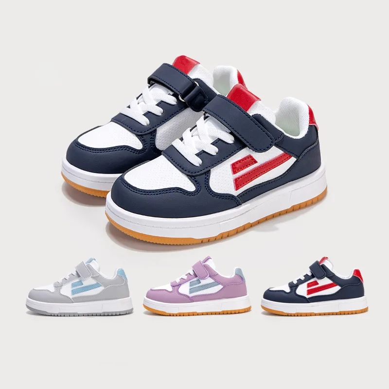 

Children's Fashion Leather for Kids Casual Sneakers Autumn Comfortable Walking Shoe Kids School Sports Boys Girls Sneakers 26-37