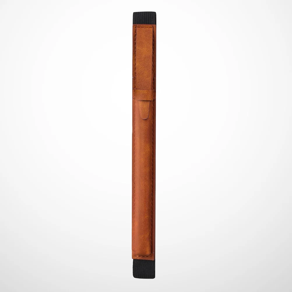 

Stylus Pen Protective Case PU Flip Pouch with Elastic Strap for Pencil Brown Lightweight Portable Touch Screen