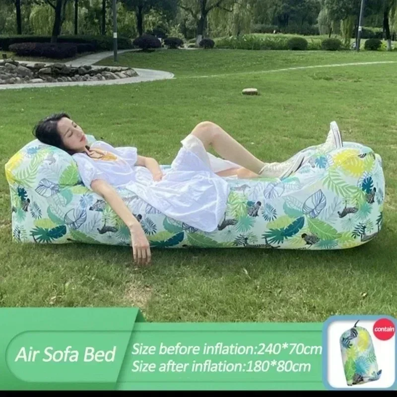 Productos de tendencia para exteriores, sofá cama de aire inflable rápido, saco de dormir de buena calidad, bolsa de aire inflable, bolsa perezosa,