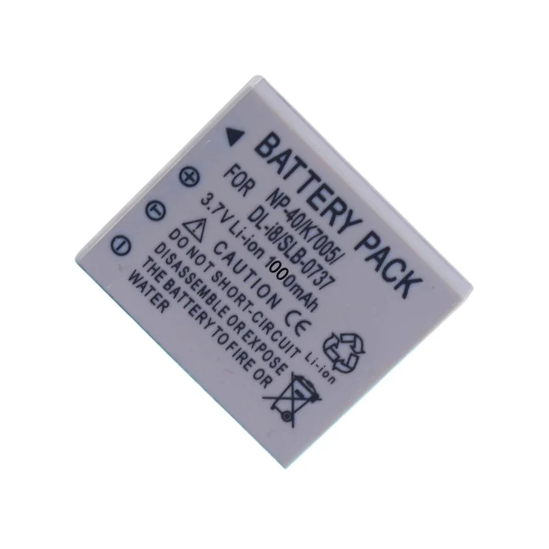 New replacement Camera Battery D-LI95 3.7V 1000mAh For Pentax Optio E75 M85 E85 WP W10 WPi W20 T10 A20 High Quality Batteries