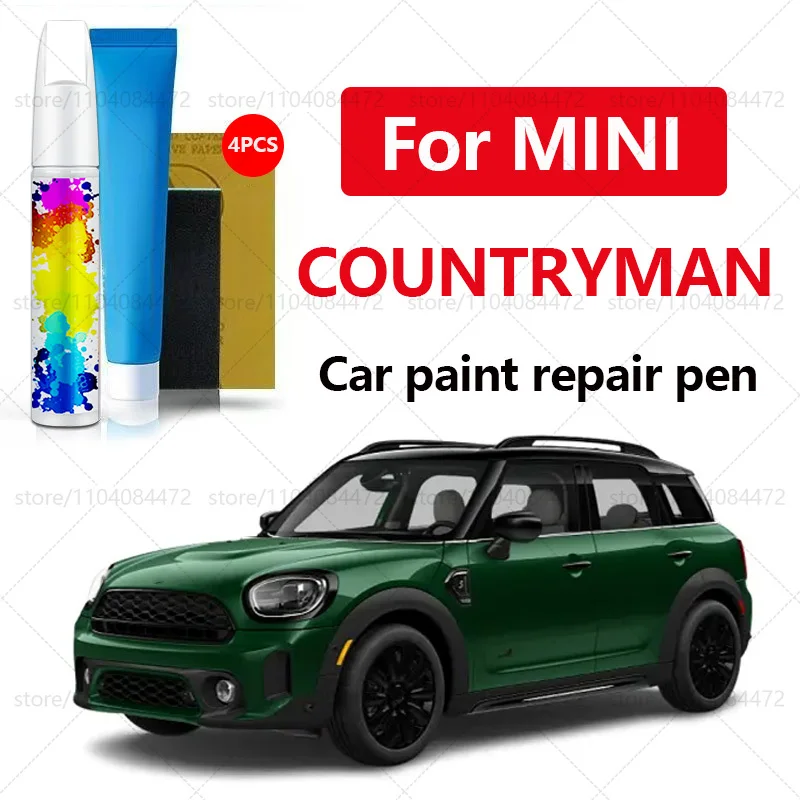 قلم إصلاح طلاء السيارات لـ 2010-2025 MINI COUNTRYMAN ملحقات إصلاح الخدش 4 قطعة أحمر 851 فضي C2K أبيض C6A أسود A94
