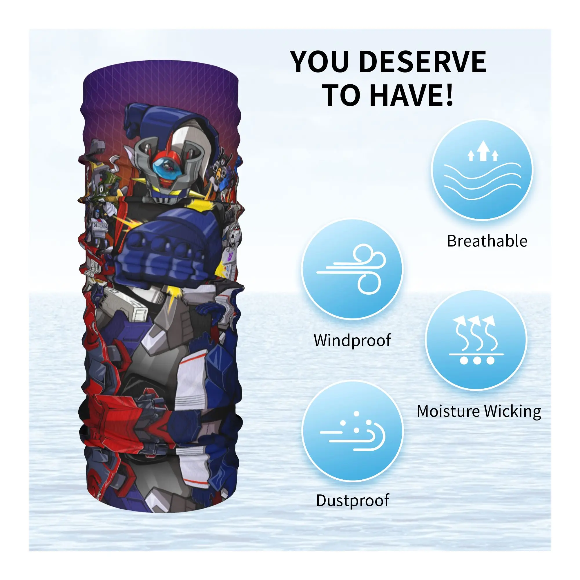 مخصص G-Grendizeres مانغا كوميك الرقبة الجراب النساء الرجال الأشعة فوق البنفسجية الوجه درع الشتاء باندانا وشاح للمشي لمسافات طويلة #3